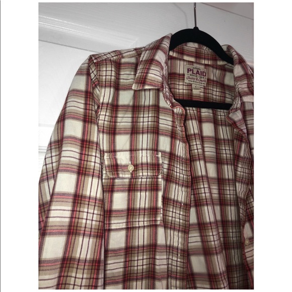 Maroon, Brown & White Flannel - Picture 2 of 3